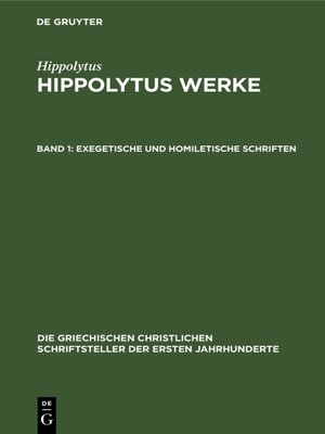 cover image of Exegetische und homiletische Schriften